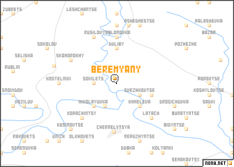 map of Beremyany