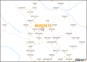 map of Bérengté