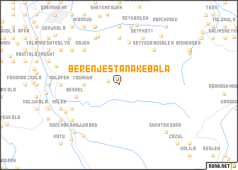 map of Berenjestānak-e Bālā