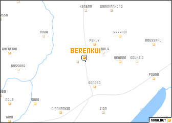 map of Bérénkui