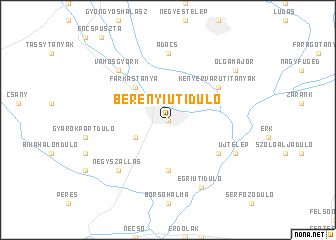 map of Berényi Úti Důlő