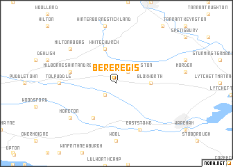 map of Bere Regis