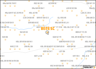 map of Bereść