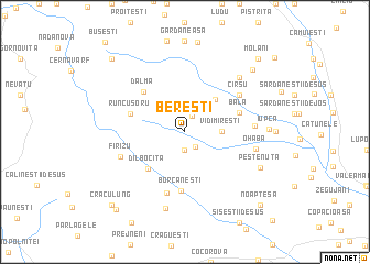 map of Bereşti