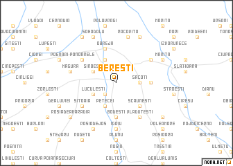 map of Bereşti