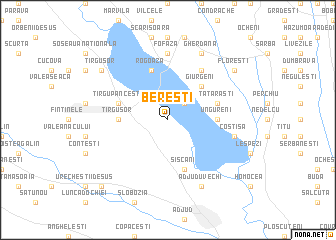 map of Bereşti