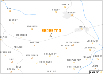 map of Berëstna