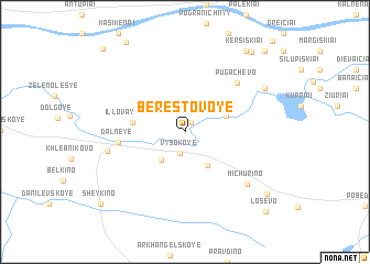 map of Berestovoye