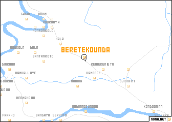 map of Bérétékounda