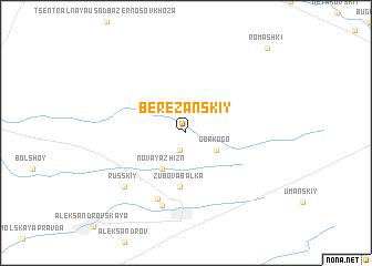 map of Berezanskiy