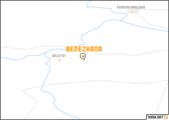 map of Berezhana