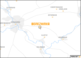 map of Berezhinka