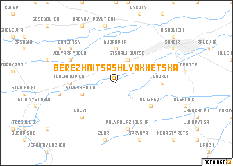 map of Berezhnitsa-Shlyakhetska