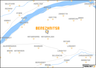 map of Berezhnitsa