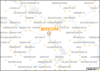 map of Berezina
