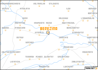 map of Berezina