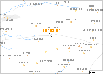 map of Berezina