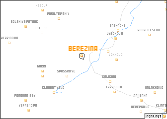 map of Berezina