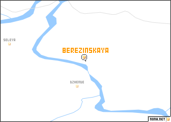 map of Berezinskaya