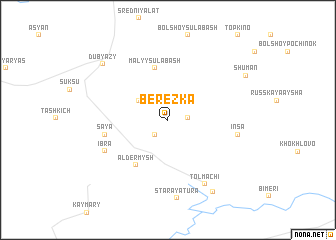 map of Berezka