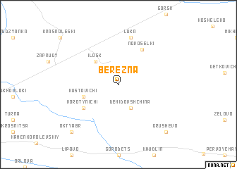 map of Berezna