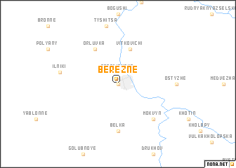 map of Berezne