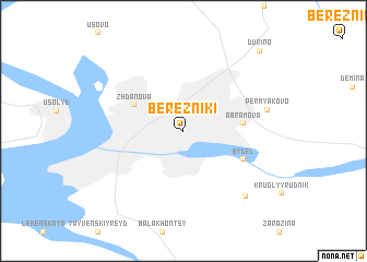 map of Berezniki