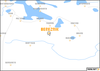 map of Bereznik