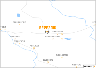 map of Bereznik