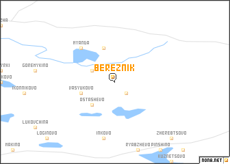 map of Bereznik