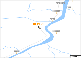 map of Bereznik