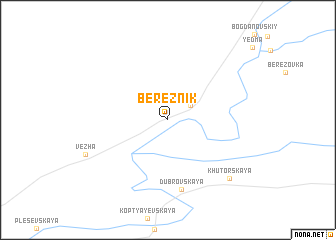 map of Berëznik