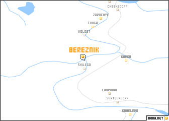 map of Bereznik