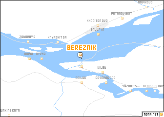 map of Bereznik