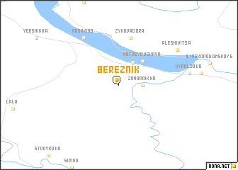 map of Bereznik