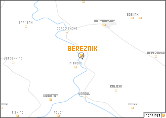 map of Bereznik