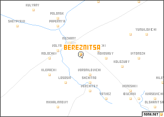 map of Bereznitsa