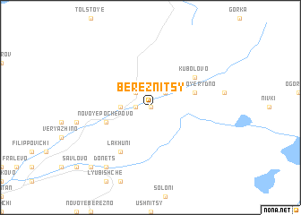 map of Bereznitsy