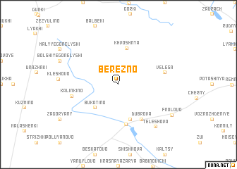 map of Berëzno