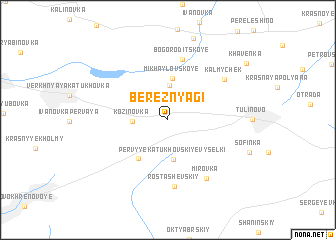 map of Bereznyagi