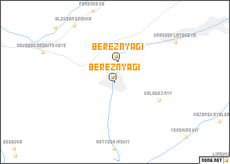 map of Bereznyagi
