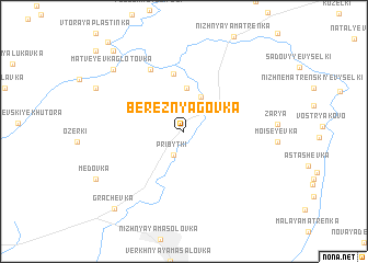 map of Bereznyagovka