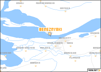 map of Bereznyaki