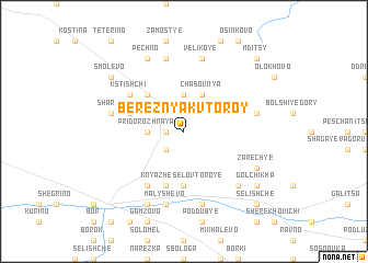 map of Bereznyak Vtoroy