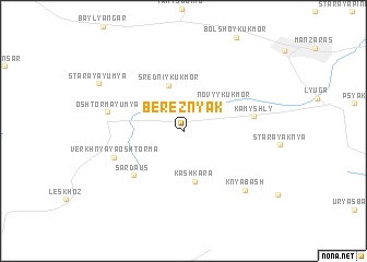 map of Bereznyak