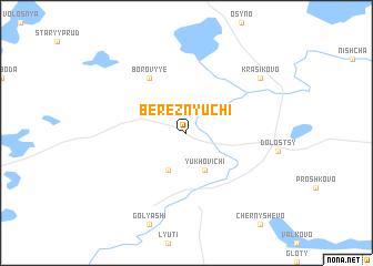 map of Bereznyuchi