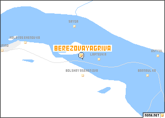 map of Berëzovaya Griva