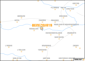 map of Berëzovaya