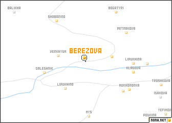 map of Berëzova