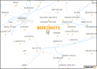 map of Berëzovets